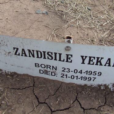 YEKANI Zandisile 1959-1997