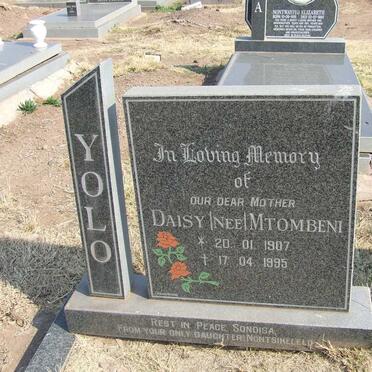 YOLO Daisy nee MTOMBENI 1907-1995