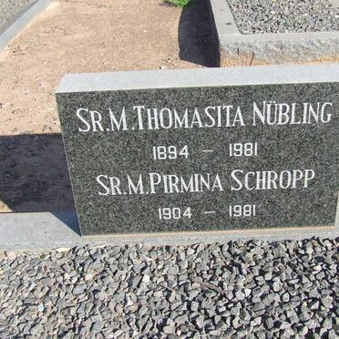 NÜBLING Thomasita 1894-1981 :: SCHROPP Pirmina 1904-1981