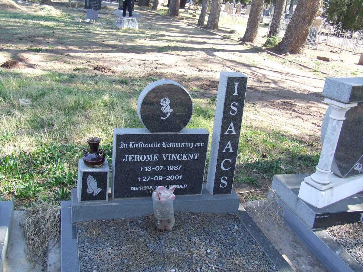 ISAACS Jerome Vincent 1987-2001