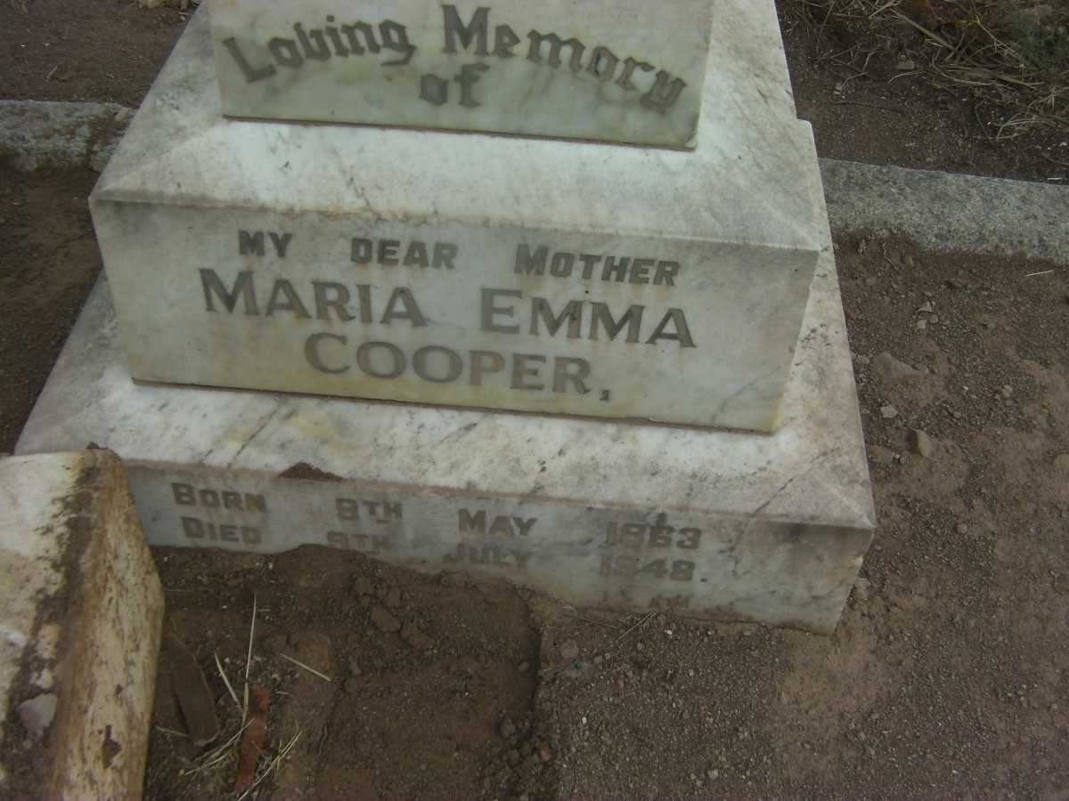 COOPER Maria Emma 1863-1948