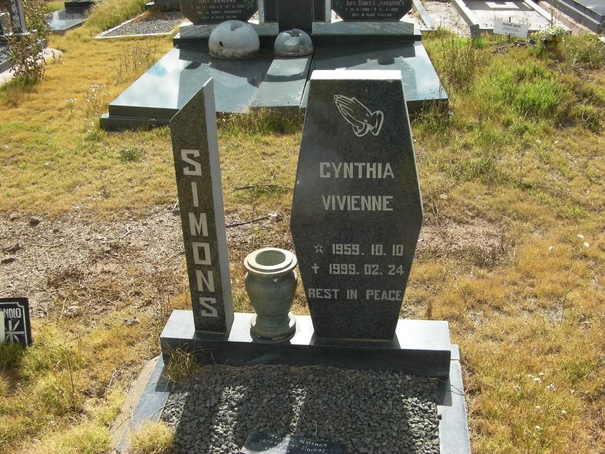 SIMONS Cynthia Vivienne 1959-1999