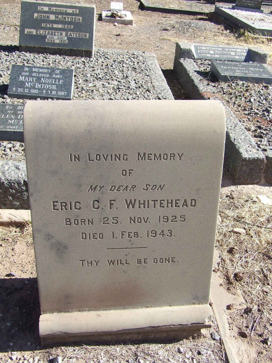 WHITEHEAD Eric C.F. 1925-1943