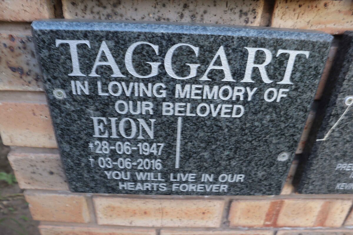 TAGGART Eion 1947-2016