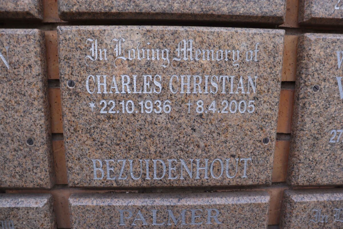 BEZUIDENHOUT Charles Christian 1936-2005