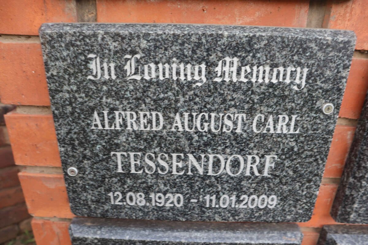 TESSENDORF Alfred August Carl 1920-2009