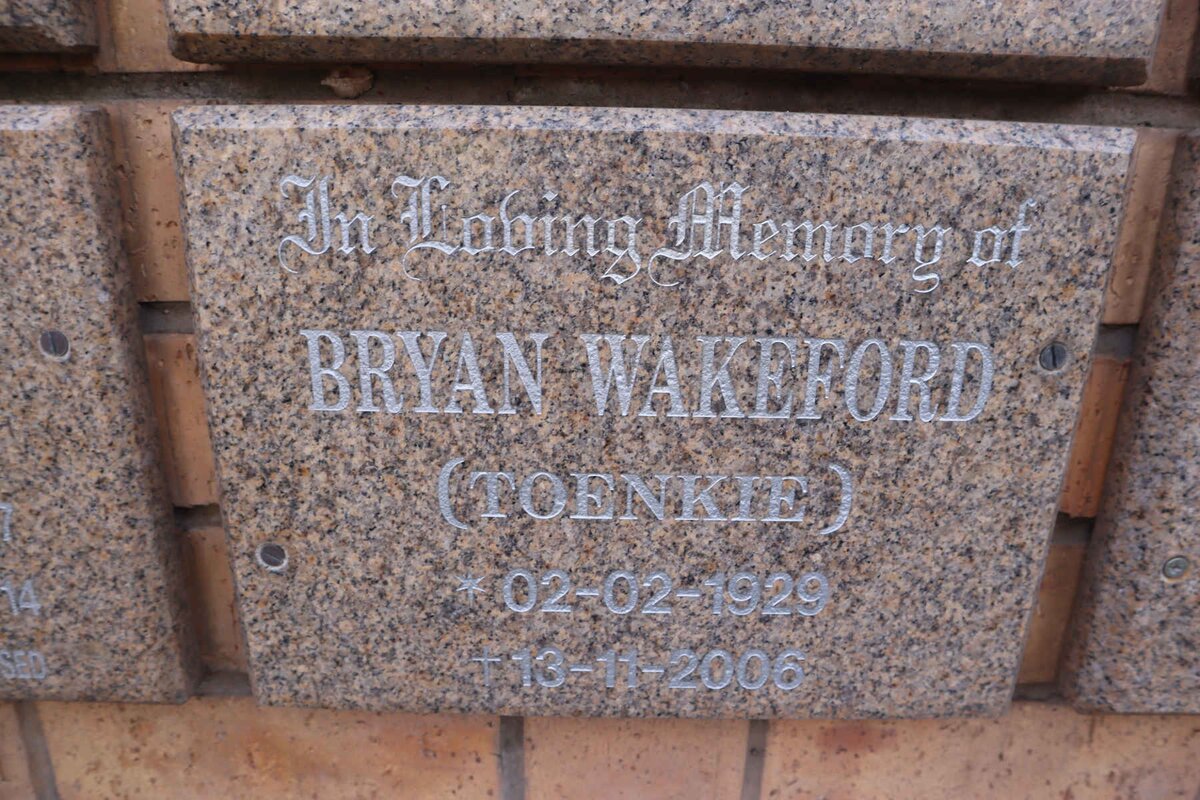 WAKEFORD Bryan 1929-2006