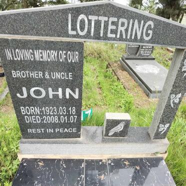 LOTTERING John 1923-2008
