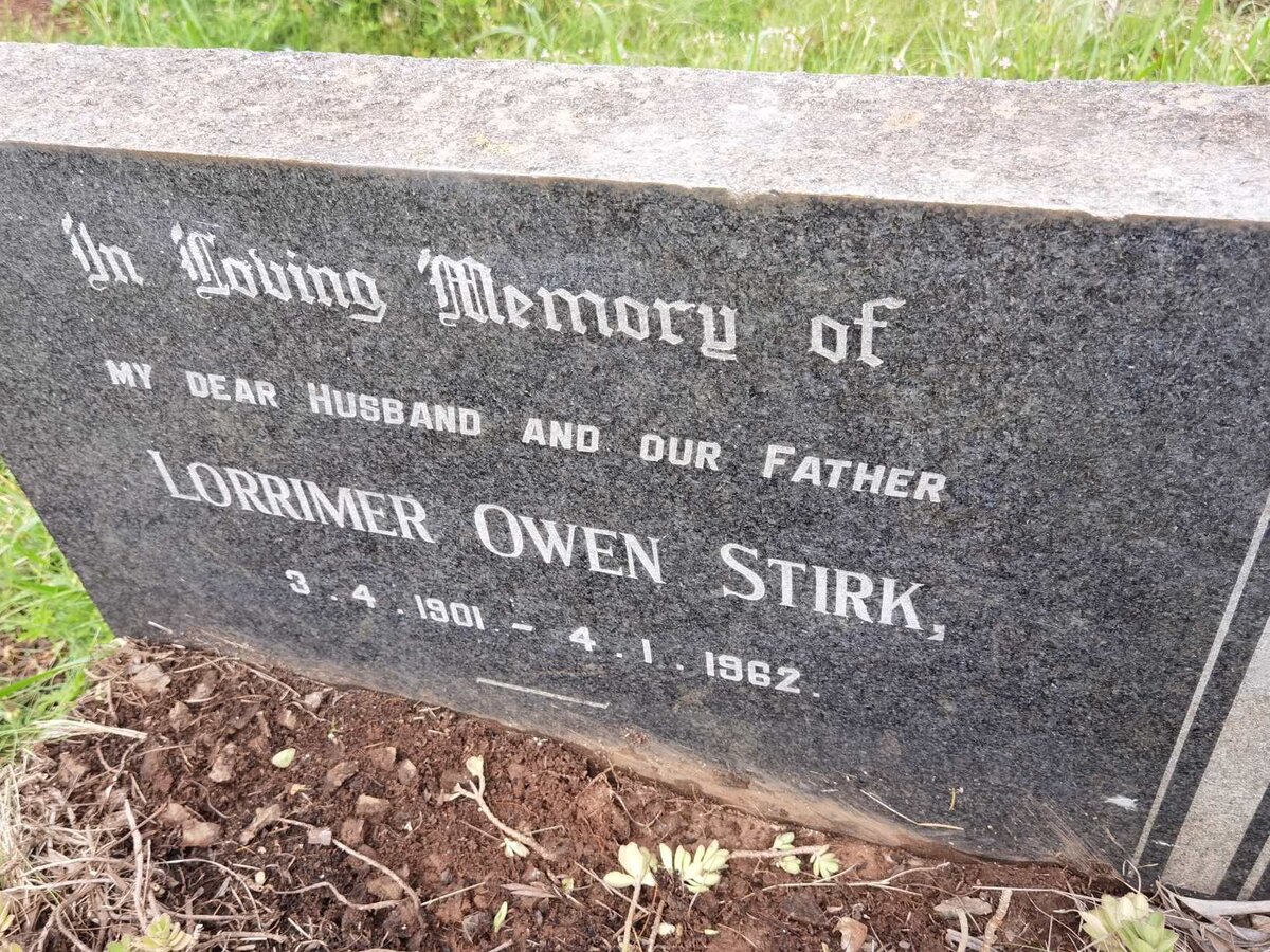 STIRK Lorrimer Owen 1901-1962