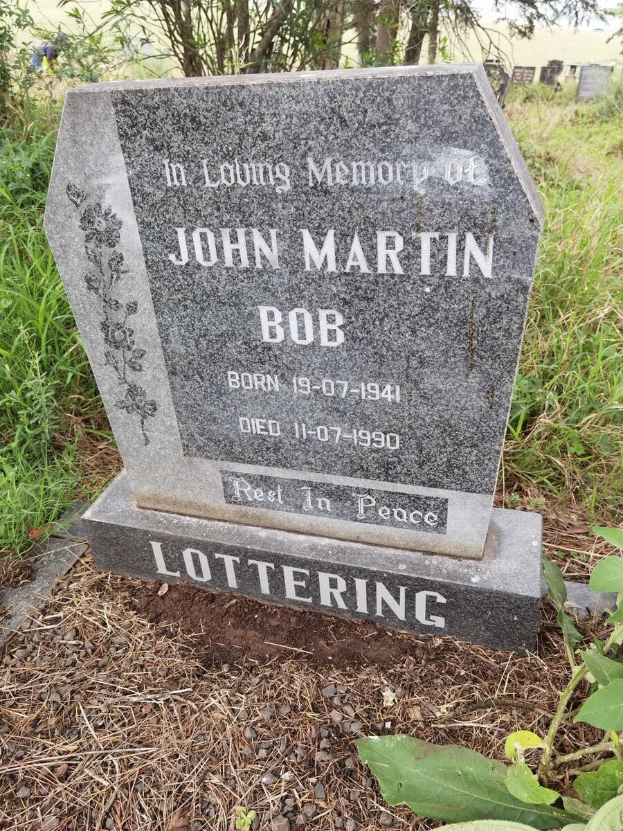 LOTTERING John Martin Bob 1941-1990