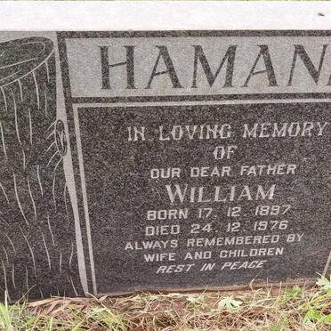 HAMANN William 1897-1976
