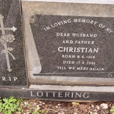 LOTTERING Christian 1916-1981