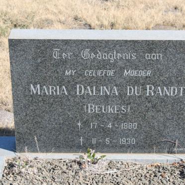 RANDT Maria Dalina, du nee BEUKES 1880-1930