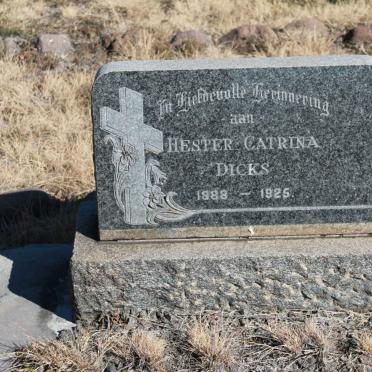 DICKS Hester Catrina 1888-1925