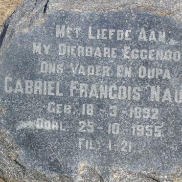 NAUDE Gabriel Francois 1892-1955