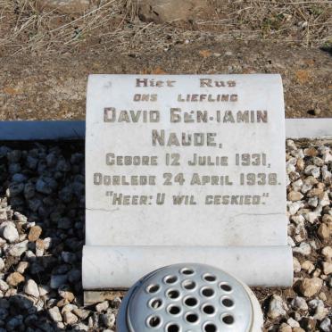 NAUDE David Benjamin 1931-1938