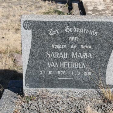 HEERDEN Sarah Maria, van 1878-1961