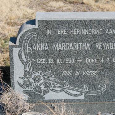 REYNDERS Anna Margaritha 1903-1966