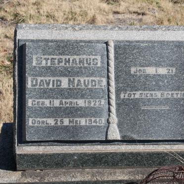 NAUDÉ Stephanus David 1922-1940