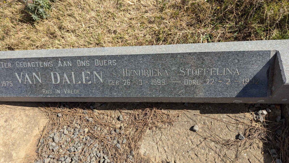 DALEN Johannes Frederick, van 1895-1975 & Hendrieka Stoffelina 1899-1992_1