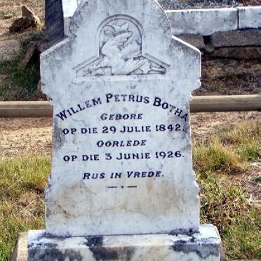 BOTHA Willem Petrus 1842-1926
