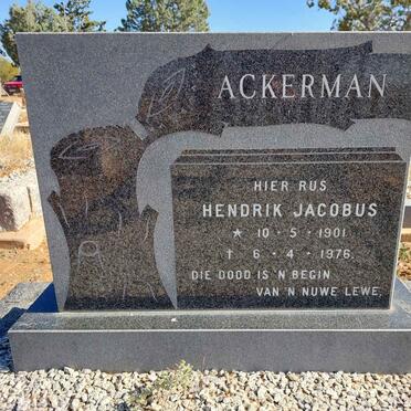 ACKERMAN Hendrik Jacobus 1901-1976