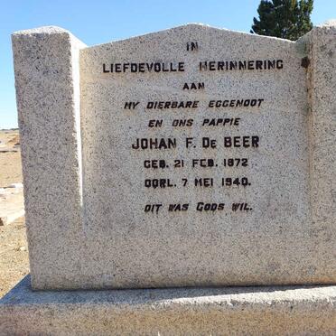 BEER Johan F., de 1872-1940