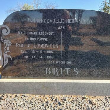 BRITS Philip Lodewicus 1915-1967