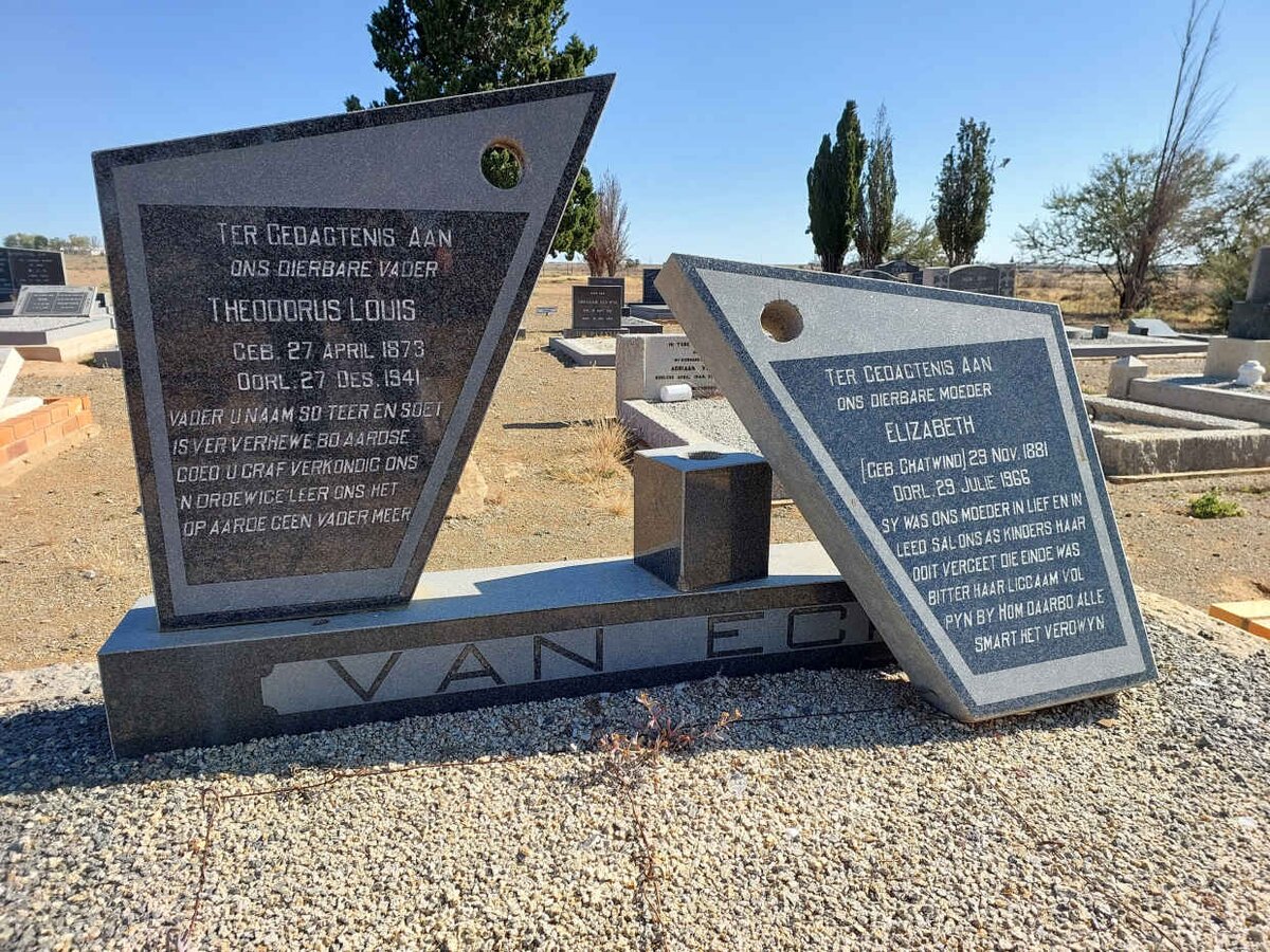 ECK Theodorus Louis, van 1873-1941 & Elizabeth CHATWIND 1881-1966