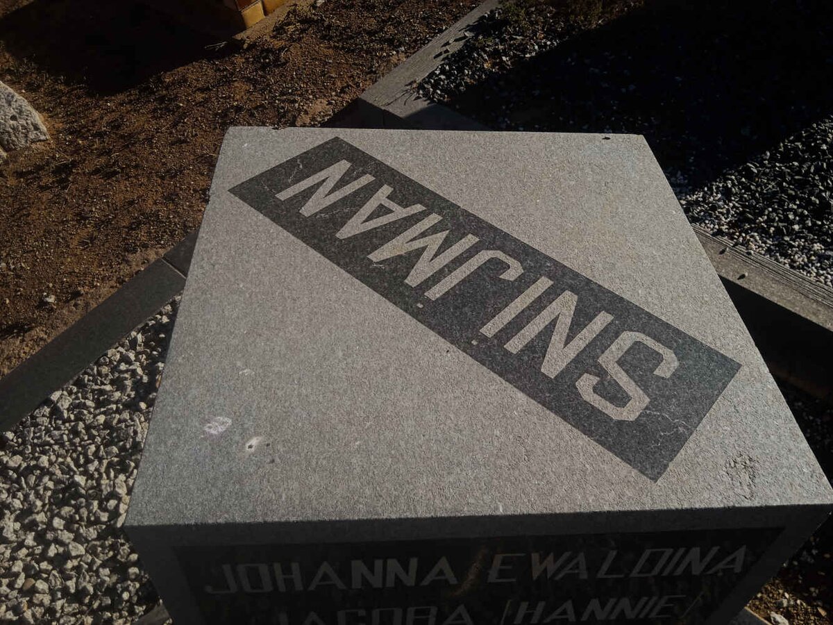 SNIJMAN Barend Daniel Cornelius 1892-1961 &amp; Johanna Ewaldina Jacoba THERON 1896-1880 _1