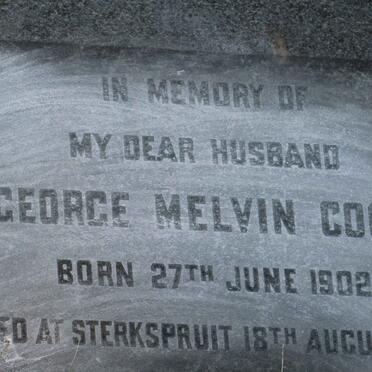 COCKS George Melvin 1902-1968