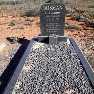 BOSMAN Rita Ashton nee COMBRINCK 1919-1988
