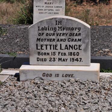 LANGE Lettie 1860-1947