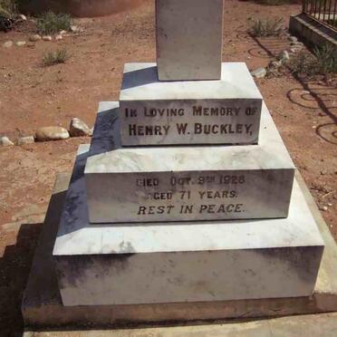 BUCKLEY Henry W. -1926