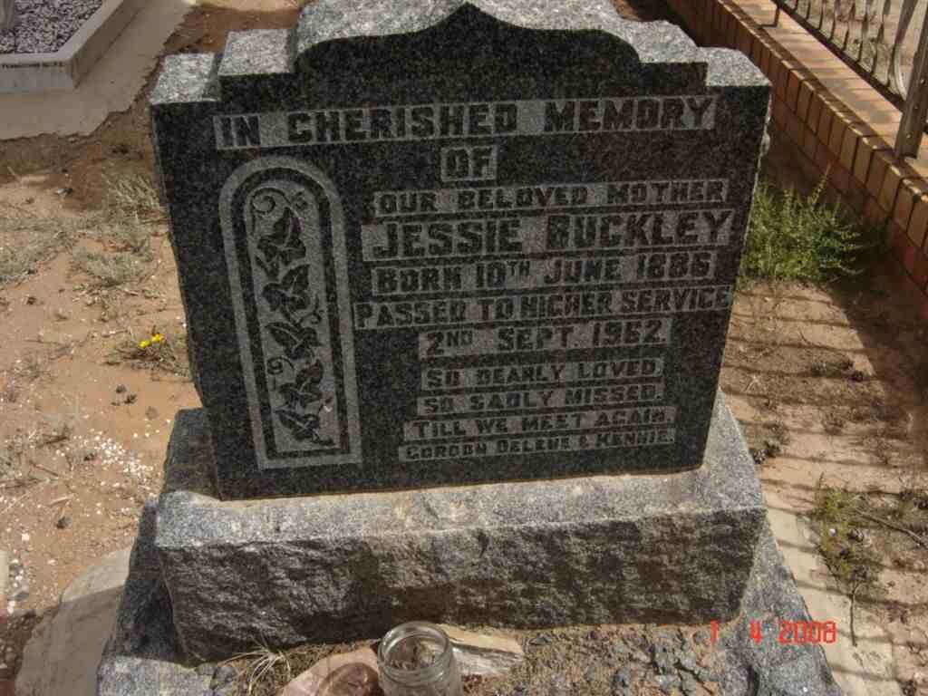 BUCKLEY Jessie 1886-1962