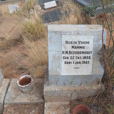 BEZUIDENHOUT H.M. 1855-1947