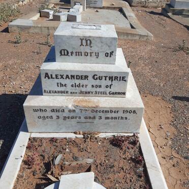 CARROW Alexander Guthrie -1908