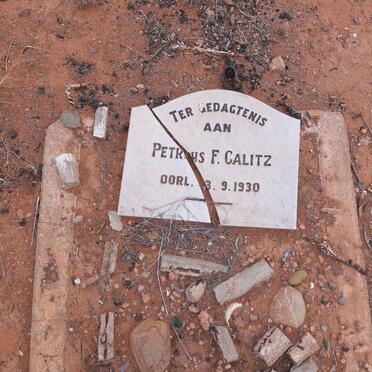 CALITZ Petrus F. -1930
