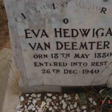 DEEMTER Eva Hedwiga, van 1880-1940