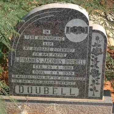 DOUBELL Johannes Jacobus 1890-1959