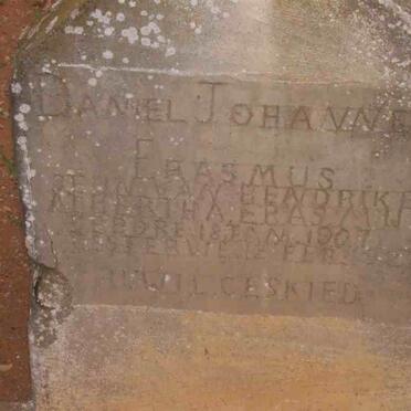 ERASMUS Johannes Daniel 1907-1927