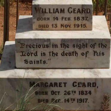 GEARD William 1837-1915 &amp; Margaret 1834-1917