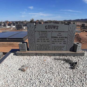 GOUWS Joseph 1897-1967 &amp; Hermina Albertina REYNECKE 1902-1988