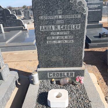 GROBLER Anna M. nee STEYN 1893-1958