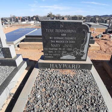 HAYWARD Mary Jane nee BARTON 1908-1966