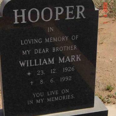 HOOPER William Mark 1926-1992