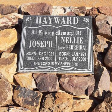 HAYWARD Joseph 1921-2000 &amp; Nellie FERREIRA 1921-2000