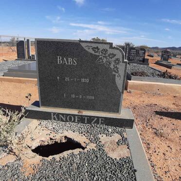 KNOETZE Babs 1930-1989