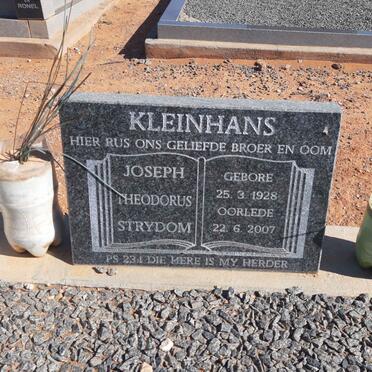 KLEINHANS Joseph Theodorus Strydom 1928-2007