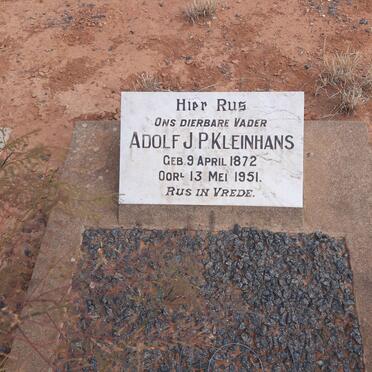 KLEINHANS Adolf J.P. 1872-1951